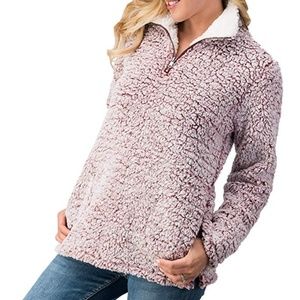 Love Tree Sherpa 1/4 Zip Pullover